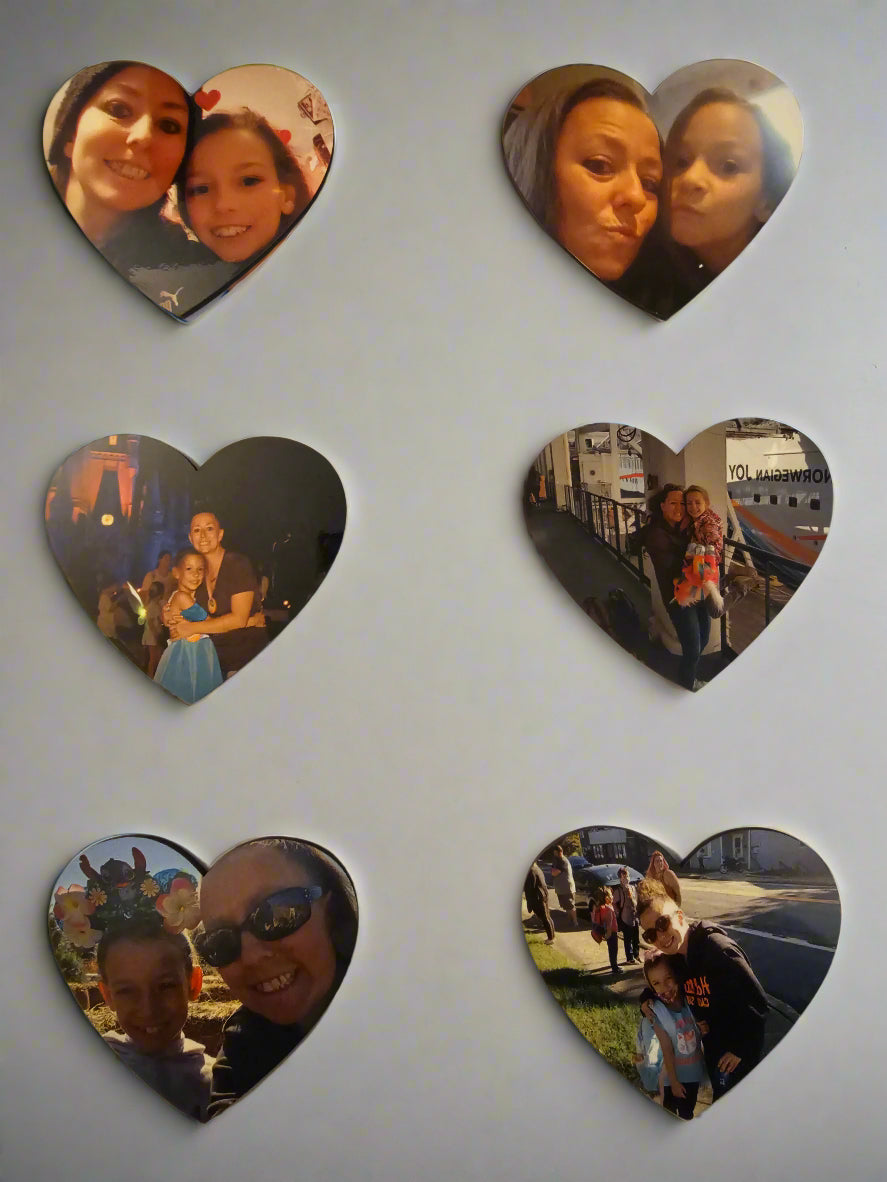 3"x2.5" Heart Magnet